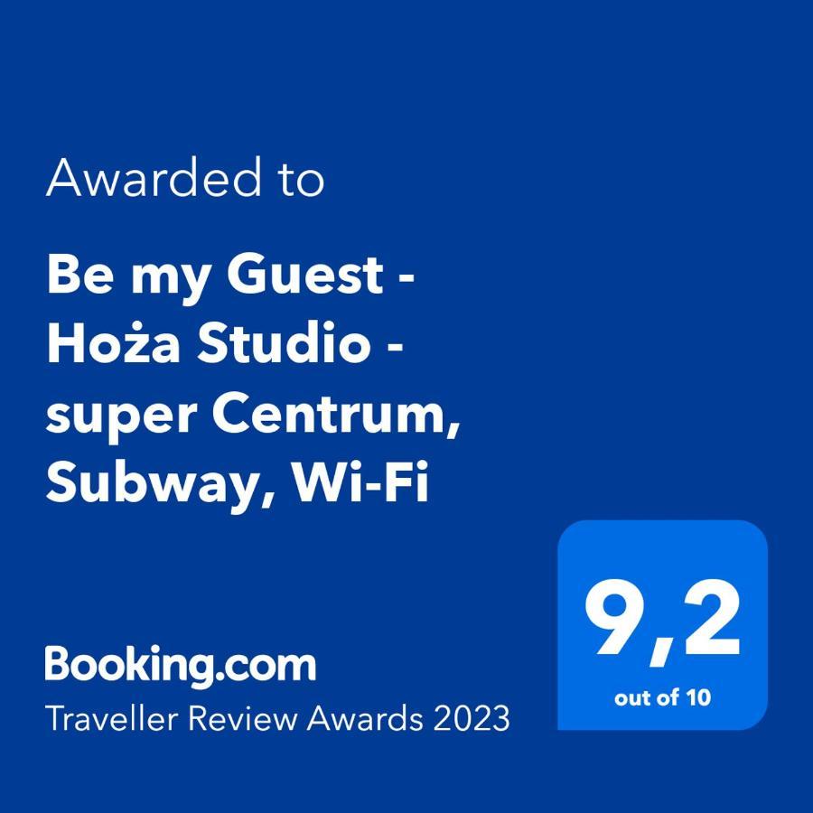 Be My Guest - Hoza Studio - Pkin Super Centrum Metro Wi-Fi Breakfast Varşovia Exterior foto
